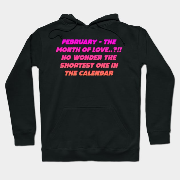 February quote Hoodie by Dexter